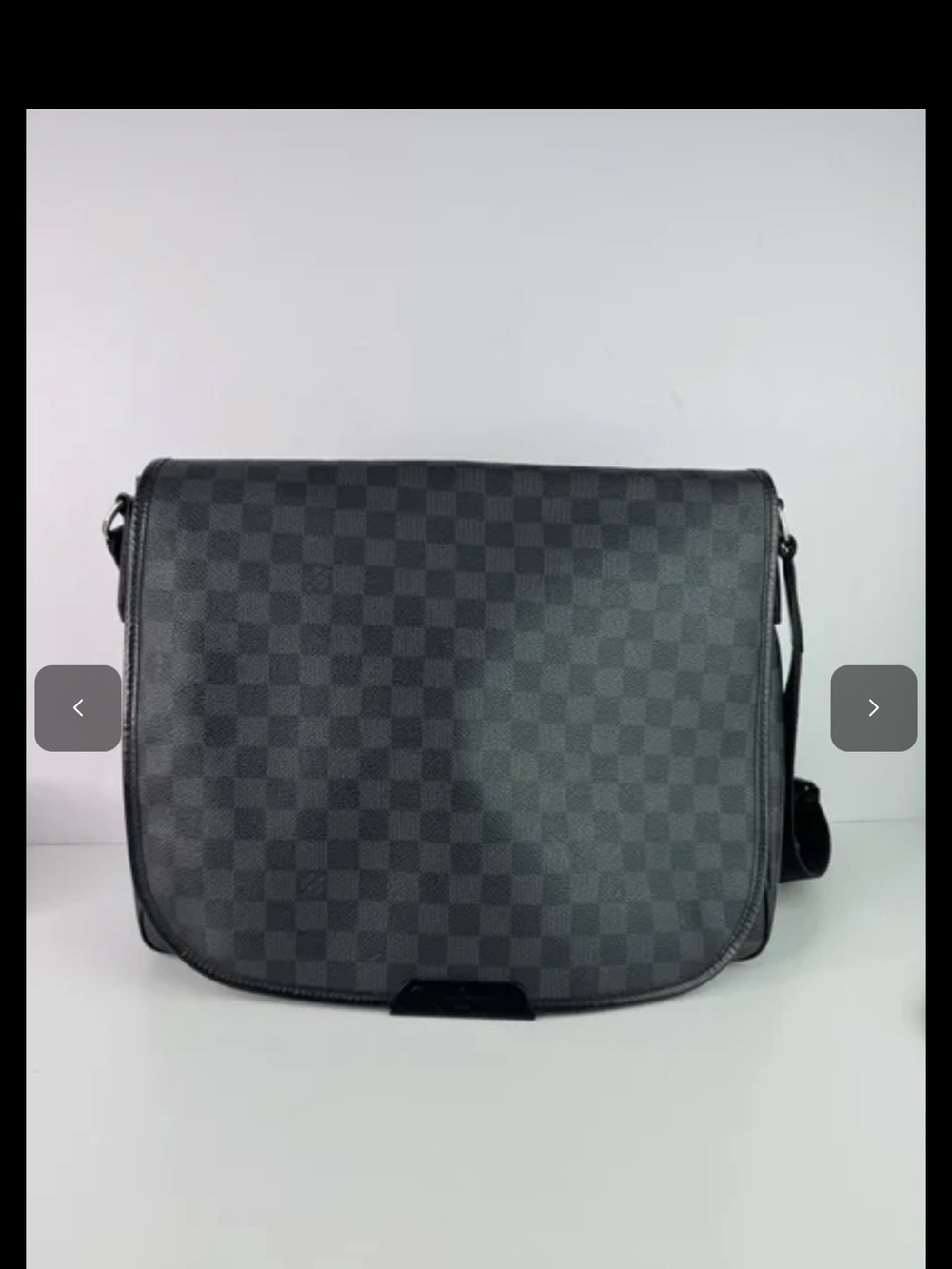 Louis Vuitton Damier Graphite Messenger Bag in Black and Gray